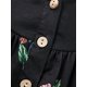 thumbnail image 2 of Sunloudy - Camiseta larga con cuello henley para mujer, camisetas de manga corta con estampado de flores, rayas, llamas y oro Sunloudy  S M L XL XXL, 2 of 8