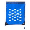 thumbnail image 2 of Senior Graduation Drawstring Backpacks Personalized Party Favor Cinch Bags - Grad Hat Grid, 2 of 2