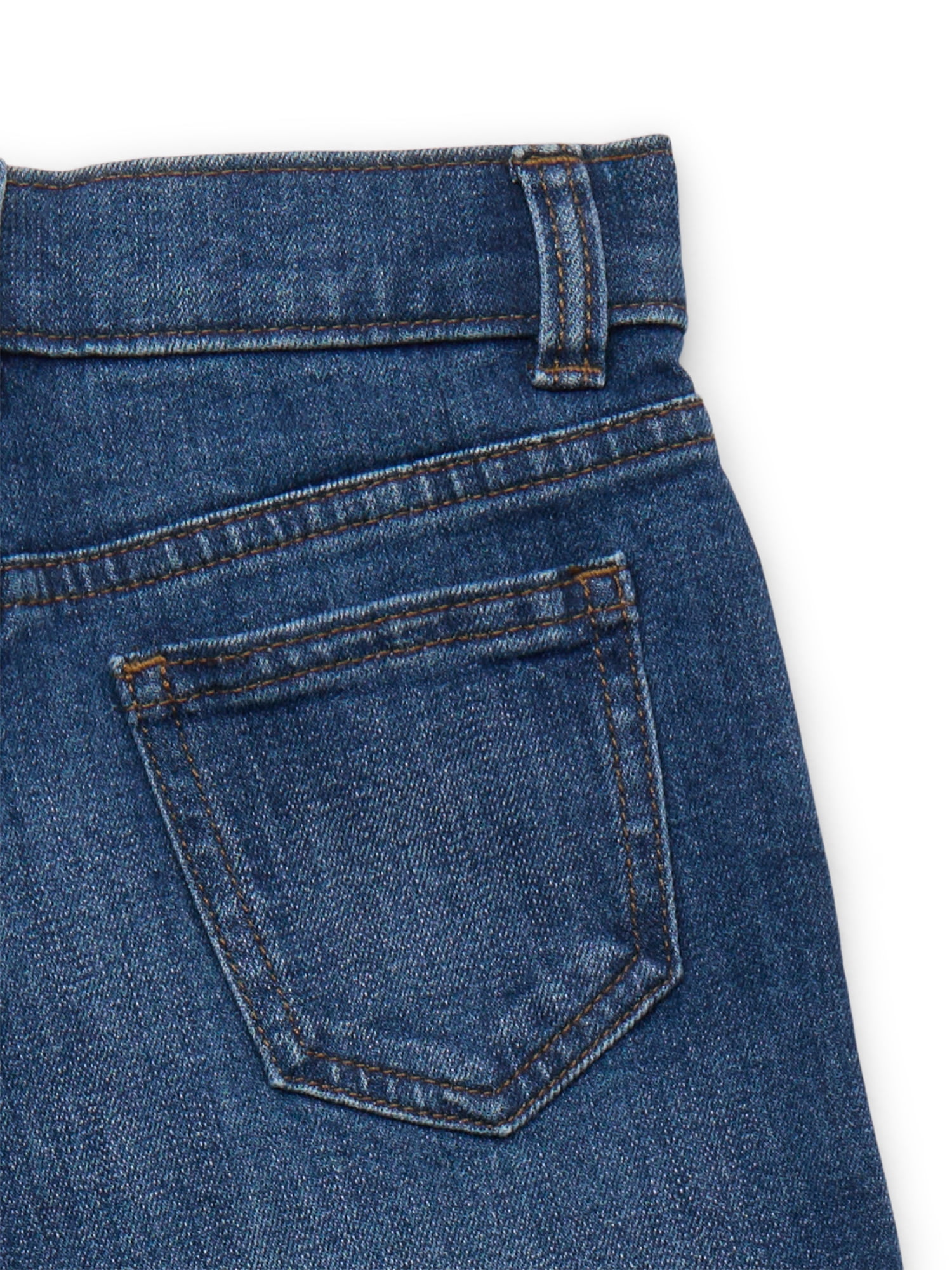 Wonder Nation Boy's Relaxed Straight Stretch Denim Jeans, Sizes 4-16, 6-10 Slim & Husky