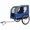 Blue+Grey, variant on imerelez Large Folding Bike Trailer for Dogs – 66LB Capacity All-Terrain Pet Carrier, Durable Steel Frame for Cycling, Jogging, Camping & Outdoor Adventures, Black- Purple