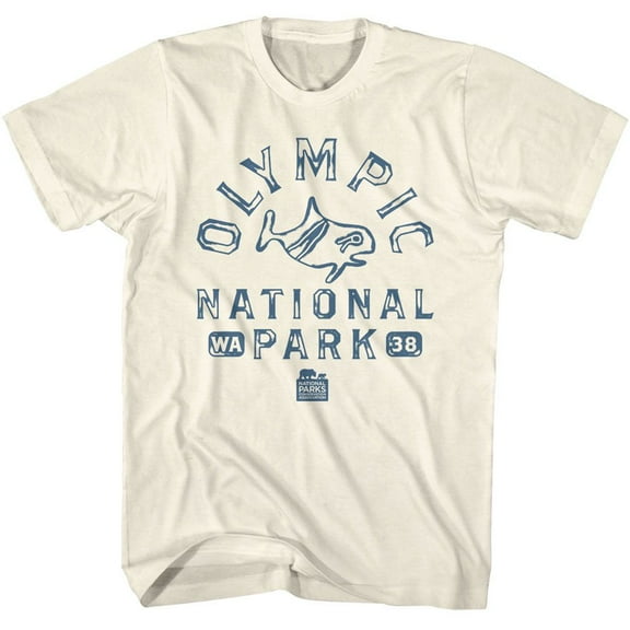 National Parks Olympic NP Petroglyph Natural Adult T-Shirt