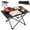 Black-Medium 21.7 x 16.2 x 16.2inch, variant on NUBILY Portable Camping Table with Aluminum Table Top, Folding Beach Table Easy to Carry, Prefect for Outdoor, Picnic, BBQ, Cooking, Festival, Beach, Home Use (Black-M)