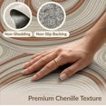thumbnail image 6 of ODIKA 6'x9' Washable Area Rug Non-Slip, Chair-Friendly, Grain Ring Earthy Swirl Motif Concentric Annual Rings Farmhouse Stump Flowing for Dining Room, Under Table, Office Décor, 6 of 7