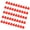 50 red, variant on 10pcs/50pcs Pompano Floats Bright Color Foam Floats Fly Fishing Indicators Fishing Tackle Fishing Floats