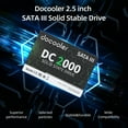 thumbnail image 2 of docooler DC2000 128 Go 2.5 Pouces SSD Interne Solide Stable Interface Drive III Vitesse de Lecture&Écriture Rapide pour PC Portable, 2 of 7