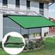 thumbnail image 4 of Toldo vela de sombra transpirable, rectangular, con protección UV, para patio, jardín, césped, color verde, 2 x 4 m (6,6 x 13,1 pies), 4 of 6