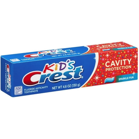 Crest Toothpaste Kids' Cavity Protection, Sparkle Fun Flavor 4.60 oz (Pack of 3)