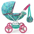 thumbnail image 5 of Cochecito de muñecas Baby Alive Deluxe Classic con corazones verdes/rosas de 46 cm, 5 of 5