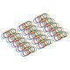 thumbnail image 5 of Anillos De Carpeta Multicolores, Fácil De Abrir Y Cerrar, Anillos De Hojas Sueltas De Larga Duración Que No Se Agrietan Para La Pila De Documentos Para La Escuela, El Hogar Y La OTVIAP Loose Leaf Rings, 5 of 8