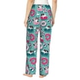 thumbnail image 3 of Naloa Swimming Bulldog Print Women’s Ultra-Soft Comfy Pajama Lounge Pants with Pockets & Drawstring, 3 of 8