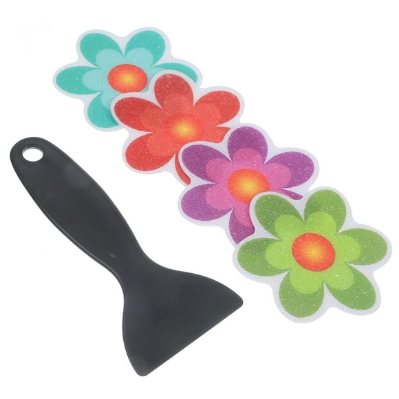 4 pegatinas decorativas para azulejos esmerilados para bañera, antideslizantes, estilo aleatorio