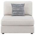 thumbnail image 3 of Serene Upholstered Armless Chair Beige, 3 of 12