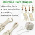 thumbnail image 5 of GROWNEER 5 Packs Macrame Plant Hangers with 5 Hooks, Different Tiers, Handmade Cotton Rope Hanging Planters Set Flower Pots Holder Stand, for Indoor Outdoor Boho Home Decor, 5 of 7