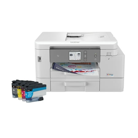 UPC: 0012502661009 | Brother MFC-J4535DW INKvestment Tank All-in-One Color Inkjet Printer Up to 1-Year of Ink in-box(1)