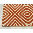 thumbnail image 2 of EORC Orange Hand-Tufted Wool Transitional Marla Rug, 8'9 x 11'9-Color:Orange,Material:Wool, 2 of 4