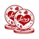 thumbnail image 2 of Platos para San Valentín | Vajilla desechable de 20 piezas para decorar cumpleaños infantiles y baby showers | Platos de papel con motivos de corazones, 2 of 6