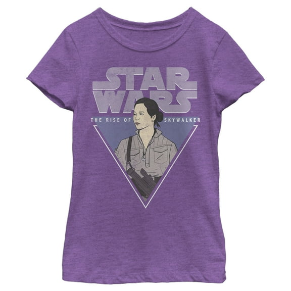 Girl's Star Wars: The Rise of Skywalker Rose Triangle  Graphic Tee Purple Berry Small