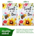 thumbnail image 4 of G128- 12"x18” Double-Sided Sweet Bee Flowers Spring Yard Garden Flag for Outdoor Lawn Decoration, 4 of 8