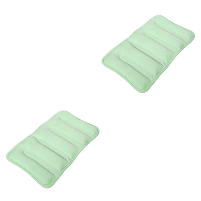 Seitruly Cojín antiescaras Elevación Lado Cama Soporte Almohada Almohadilla fija Estera de presión Protector de manga Embarazada Azul claro Verde claro 2piezas
