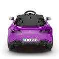 thumbnail image 2 of Xuanlur Licensed Benz CLS 350 12V Kids Ride On Car with Parent Remote Control, Ride on Toys with Spring Suspension, LED Lights, Bluetooth Music – Purple, 2 of 5