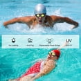 thumbnail image 2 of Gafas de natación impermeables antivaho gafas de natación espejadas protección UV gafas de entrenamiento de natación YUNYI BRAND  Deportes, 2 of 7