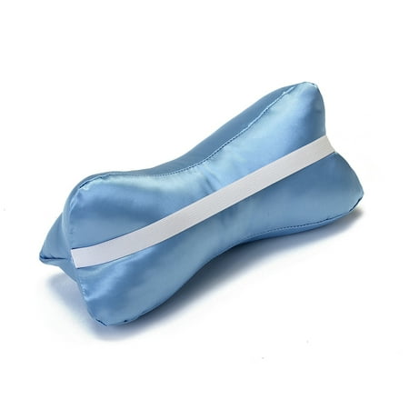 Hermell Blue Satin Neck Bone Pillow Walmart Com