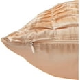 thumbnail image 6 of Violet Linen Silky Pleated Satin Pattern, Faux Silk Polyester Fabric, Beige , 17 Inch x 17 Inch, Square, Decorative Accent Throw Pillow Cover, 6 of 6