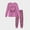 Fuchsia, variant on MyFav Big Girls Cute Cartoon Pajama Set Casual Comfy Loungewear Children Sleepwear