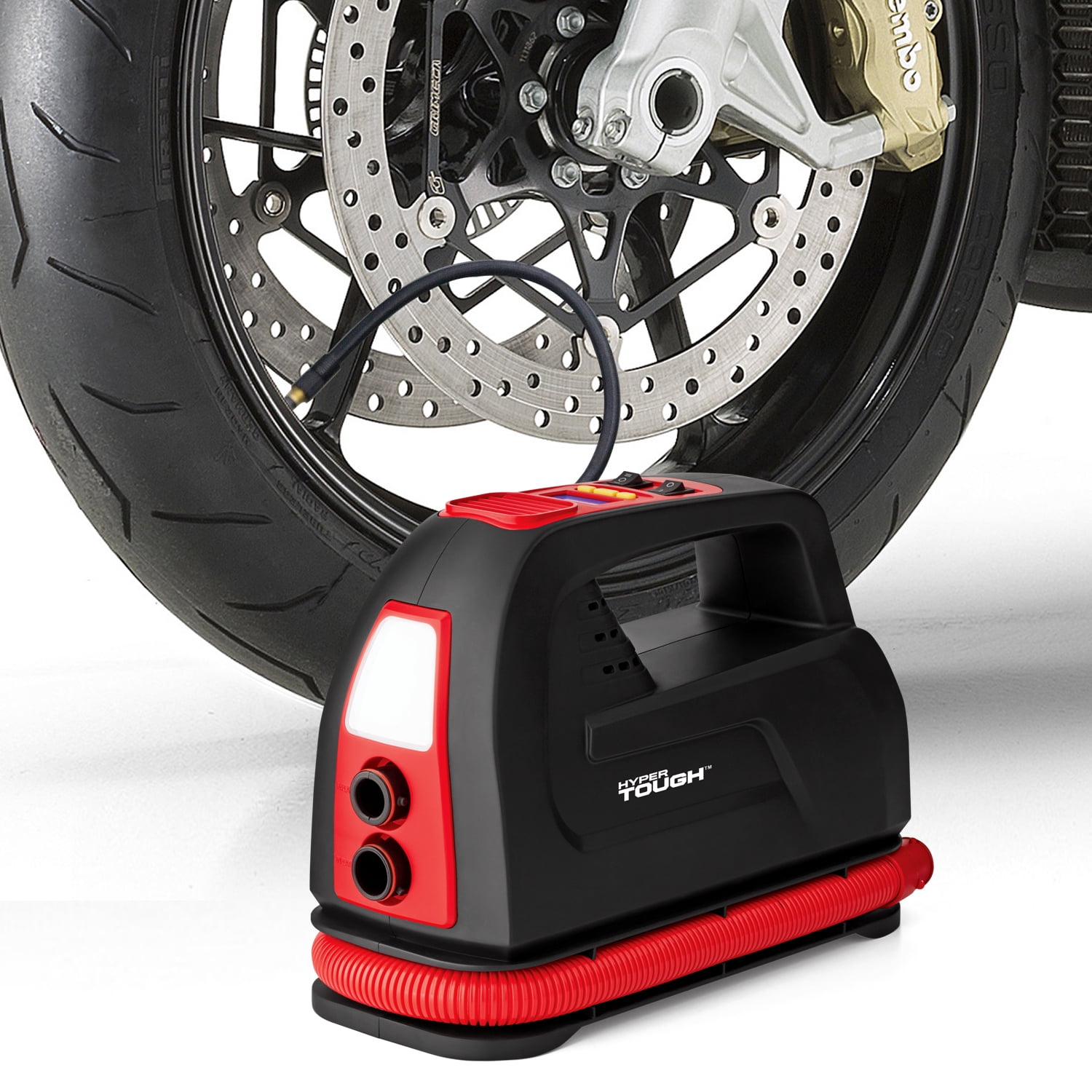 Hyper Tough DC 12V Multi-function Digital Tire Inflator/SUP Inflator, Black