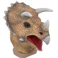 thumbnail image 4 of Máscara de dinosaurio de látex realista con forma de triceratops para Halloween, 4 of 5