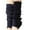 Dark Blue, variant on TBWNWG Women's Winter Knit Ankle Socks Solid Thermal Leg Warmers for Cold Weather Comfort,Size One Size