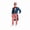MulticolorA, variant on Multicolor 100%Polyester Tuxedo Tailcoat for Fourth of July Stage Performance, Patriotic Red White Blue Jacket for Independence Day Parade, Swallowtail Coat for Party