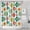 Pioneer Flower Floral, variant on Pioneer Flower Floral Print Pattern Shower Curtain 84"x72", Bathroom Decorative Shower Curtain Set with 12 Hooks, Waterproof Washable