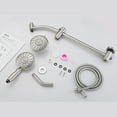 thumbnail image 3 of Logmey 5"Shower Combon Rainfall Shower Head and Handheld Shower Brushed Nickel for Bathroom, 3 of 8