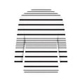 thumbnail image 5 of hxobax Striped Tunic Tops for Womens 3/4 Sleeve V Neck Button Down Shirts Basic Tee Pullover Blouse, 5 of 5