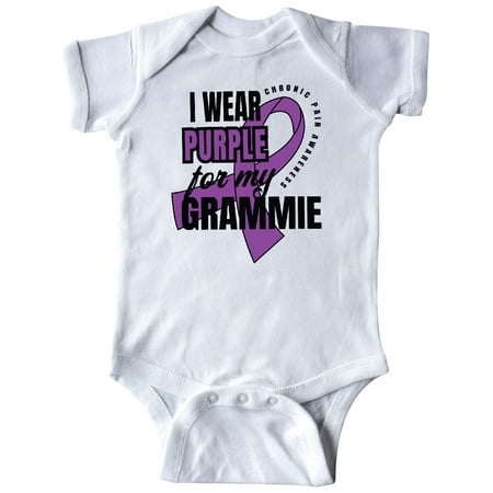

Inktastic Chronic Pain I Wear Purple For My Grammie Gift Baby Boy or Baby Girl Bodysuit