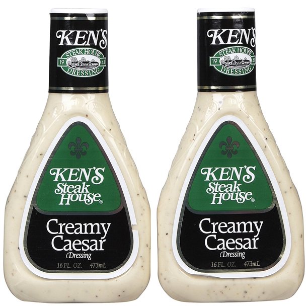 Ken's Steak House Creamy Caesar Dressing 16 0z. 2 Pack, here are 170 calories in a 2 tbsp