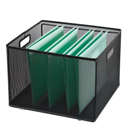 10" x 14" x 13.25" Mesh Crate File Box