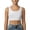 White, variant on Pullover Chest Binder for Women Crew Neck Back Mesh Binder Bra Tank Top