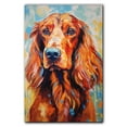thumbnail image 4 of Irish Setter Canvas Wall Art Colorful Pet Canvas Oil Painting Canvas Print Street Art Farmhouse Cattle Modern Artwork Living Bedroom Bathroom Home Office Decor, 4 of 4