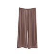 thumbnail image 7 of Jesvior Women'S High Waisted Wide Leg Cropped Pants Casual Straight Leg Lounge Trousers Knit Elastic Waist Soft Pajama Style Pants for Summer, 7 of 7