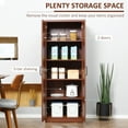 thumbnail image 6 of Wooden Sideboards HOMCOM 63" 2-Door Kitchen Pantry, Freestanding Storage Cabinet with 5-tier Shelving and 2 Adjustable Shelves for Dining Room, Brown,Sideboards With Storage, 6 of 10