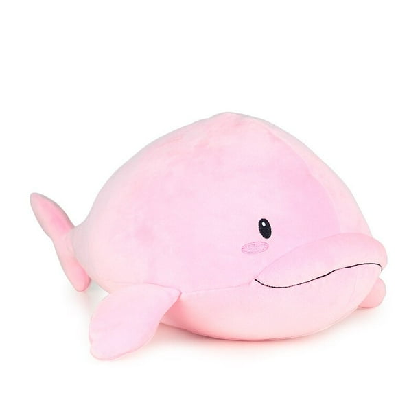 Cute Dolphin Plush Stuffed Toy Dolphin Walrus Whale Beluga Gift Home Decoration Sleeping Pillow Confession Artifact UnisexBeluga75 Deng Xun unisex