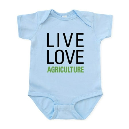 

CafePress - Live Love Agriculture Infant Bodysuit - Baby Light Bodysuit Size Newborn - 24 Months
