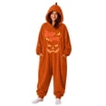 thumbnail image 2 of Gold Plush Hooded Costume for Adults Polyester Hooded Design, Full Zip Closure, Plush Fleece Fabric, Adults Unisex, Halloween Costume XL, 2 of 7