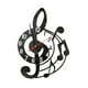 thumbnail image 5 of Reloj de pared Música silenciosa Diseño temático Decoración de relojes decorativos para niños Decoración del hogar Decoración del hogar para amantes Negro, 5 of 8