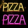 thumbnail image 3 of Opvise Pizza Letter Neon Sign LED Light Creative Shape Energy-saving Flicker Free Wall Art Background Neon Lamp Decor for Christmas Pink, 3 of 8