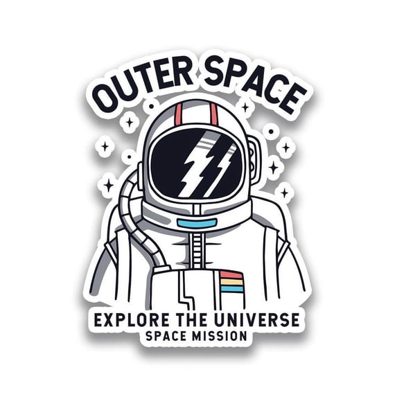 Smartprints Explore The Universe Sticker Vertical -Image by Shutterstock, Vinyl Sticker