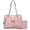 A-Pink, variant on Hobo Handbag Vegan Leather Tote Chain Shoulder Purse for Women Satchel Bag With Matching Clutch