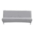 thumbnail image 1 of Jacquard Polyester Stretch Cover Folding Couch Slipcover Gray - S, 1 of 8